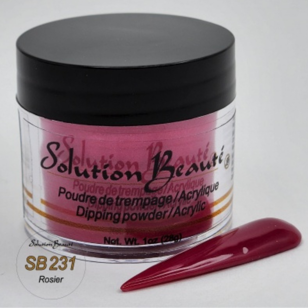 SOLUTION BEAUTÉ_Poudre pour ongles_SB231 - ROSIER-1oz_Gisèle produits de beauté