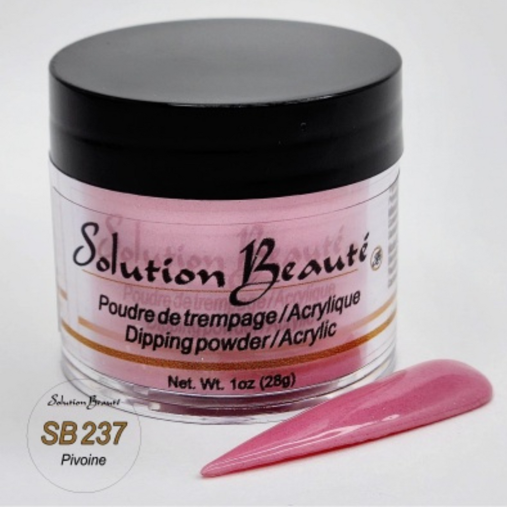SOLUTION BEAUTÉ_Poudre pour ongles_SB237 - PIVOINE-1oz_Gisèle produits de beauté