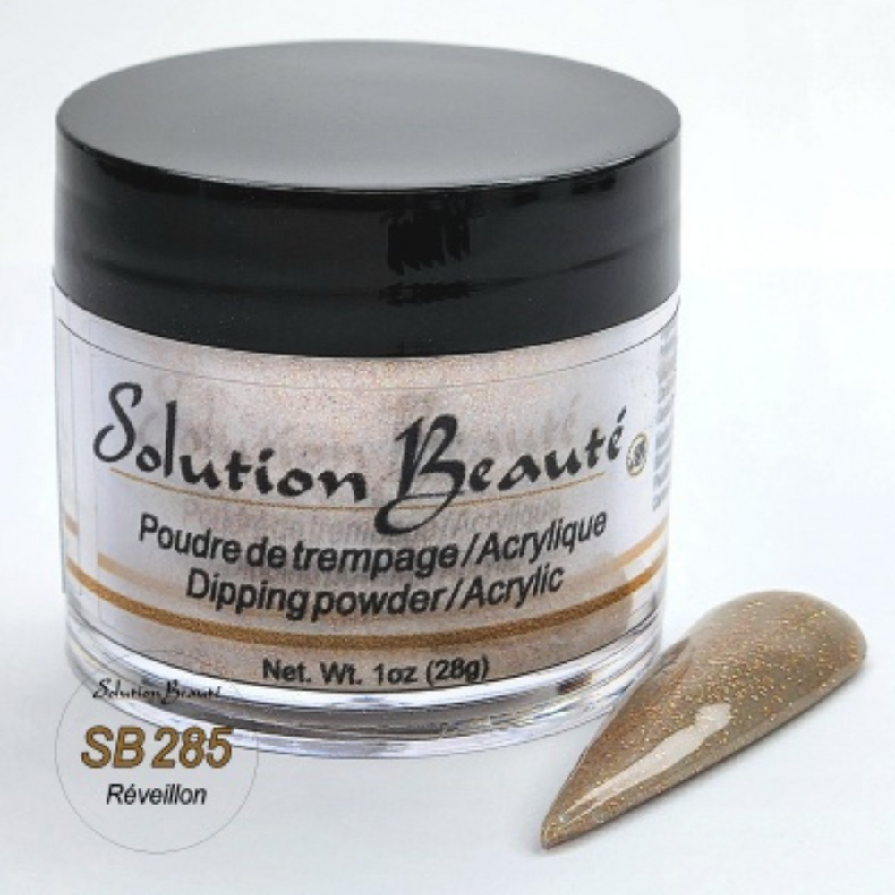 SOLUTION BEAUTÉ_Poudre pour ongles_SB285 - REVEILLON-1oz_Gisèle produits de beauté