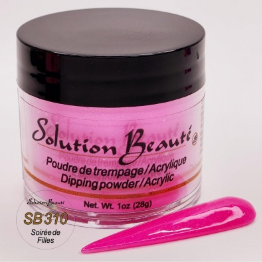 SOLUTION BEAUTÉ_Poudre pour ongles_SB310 - SOIREE DE FILLE-1oz_Gisèle produits de beauté
