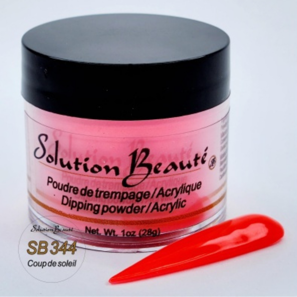 SOLUTION BEAUTÉ_Poudre pour ongles_SB344 -COUP DE SOLEIL-1oz_Gisèle produits de beauté