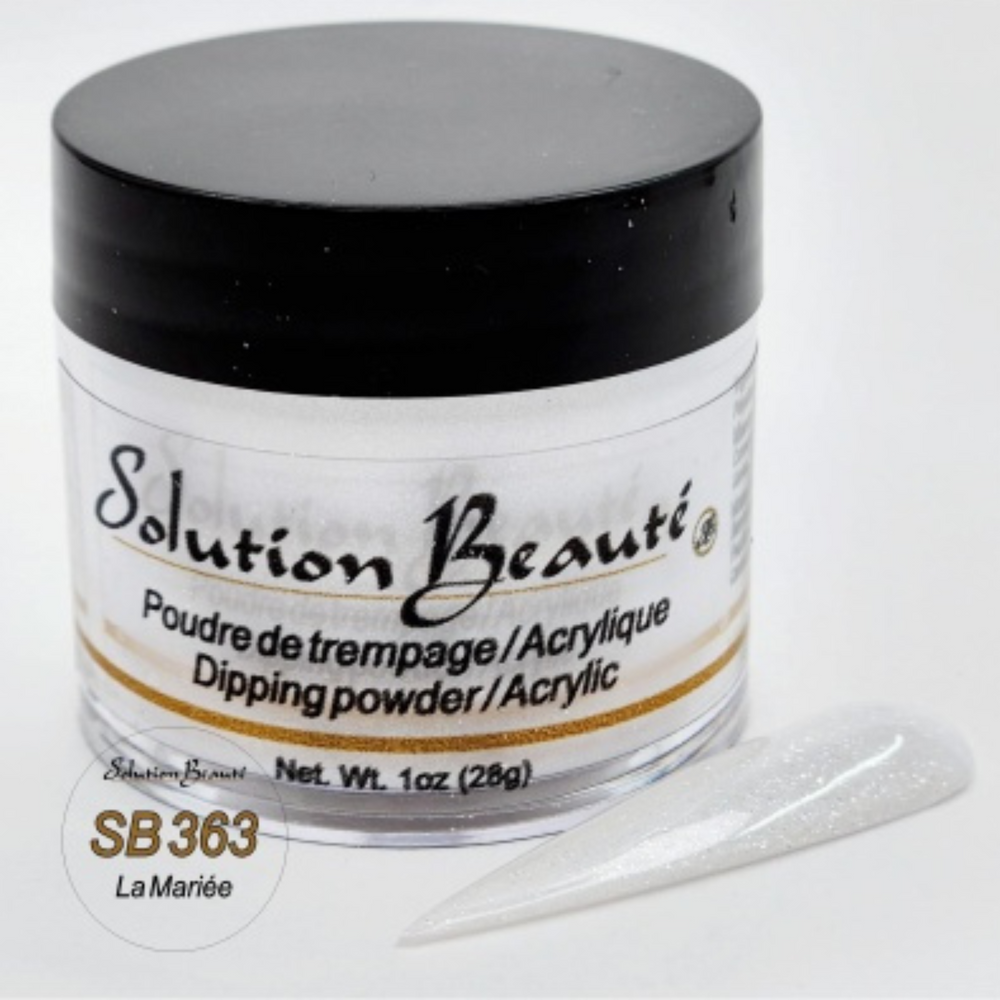 SOLUTION BEAUTÉ_Poudre pour ongles_SB363 - LA MARIEE-1oz_Gisèle produits de beauté