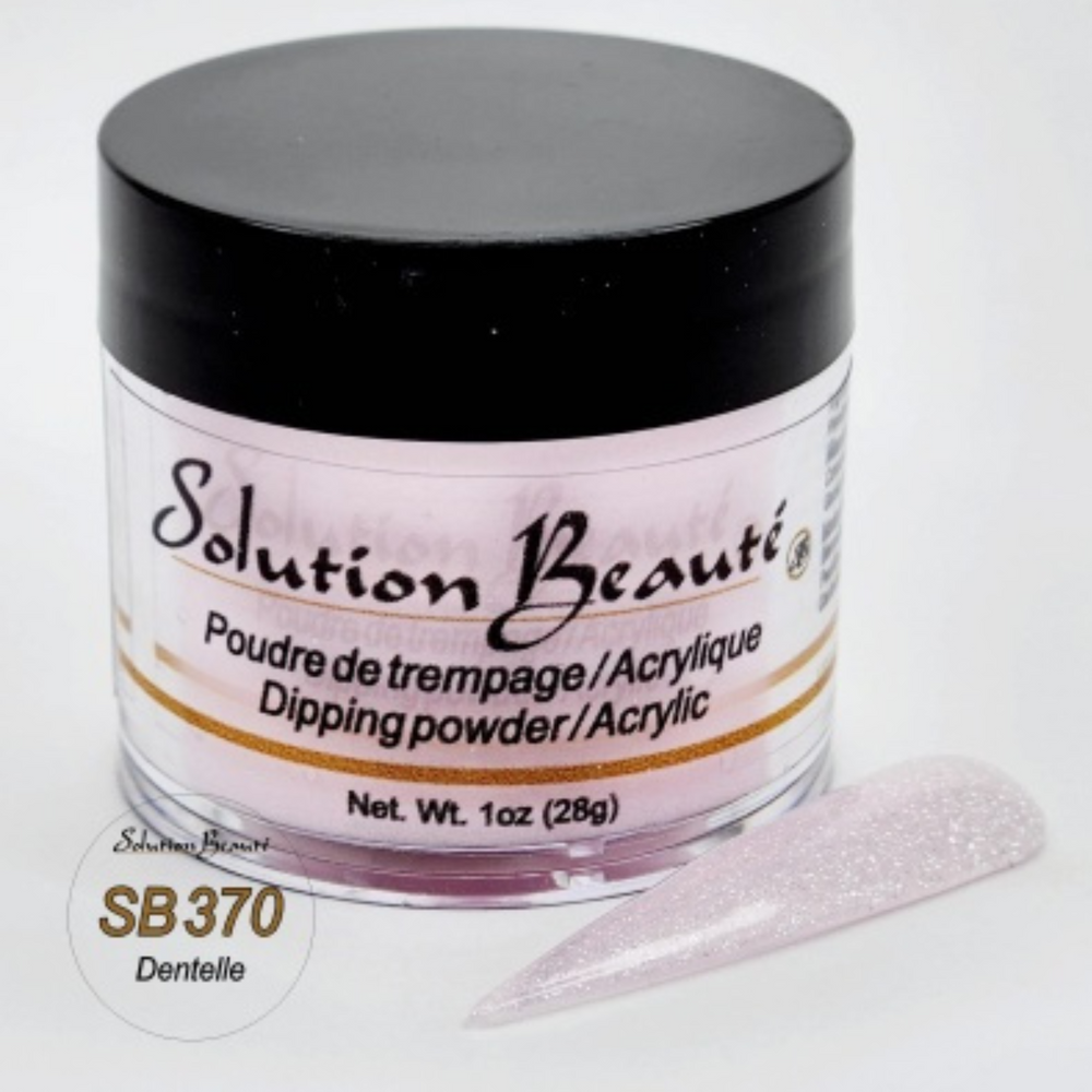 SOLUTION BEAUTÉ_Poudre pour ongles_SB370 - DENTELLE-1oz_Gisèle produits de beauté