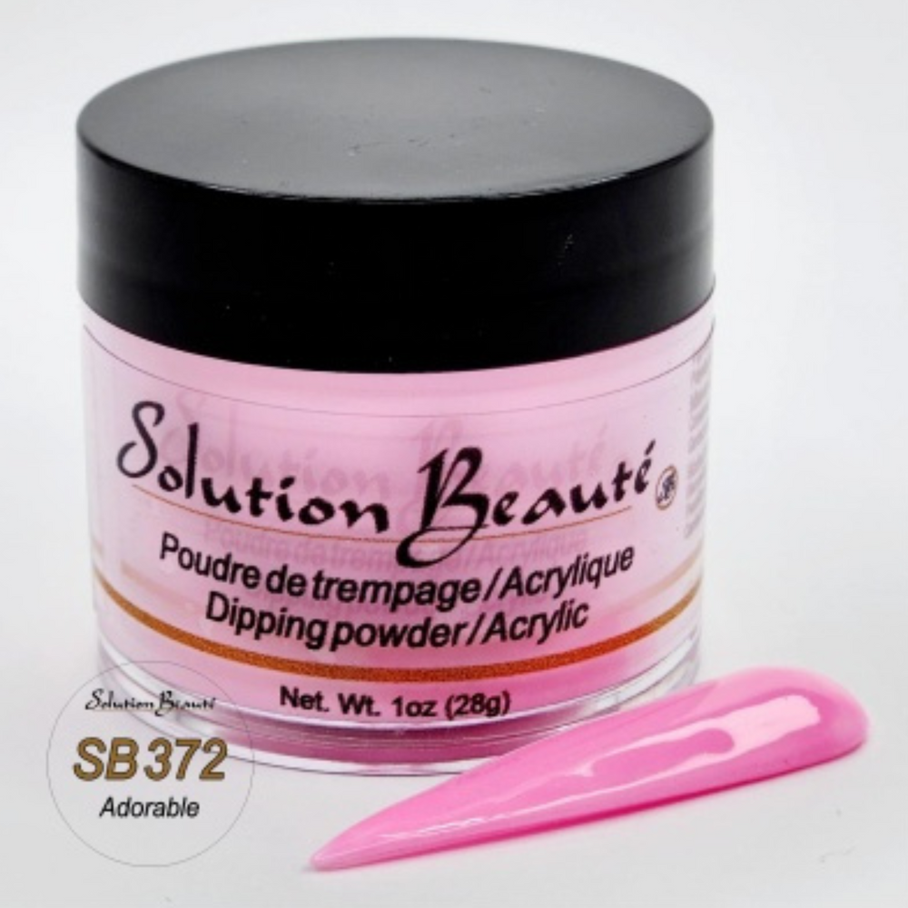 SOLUTION BEAUTÉ_Poudre pour ongles_SB372 - ADORABLE-1oz_Gisèle produits de beauté