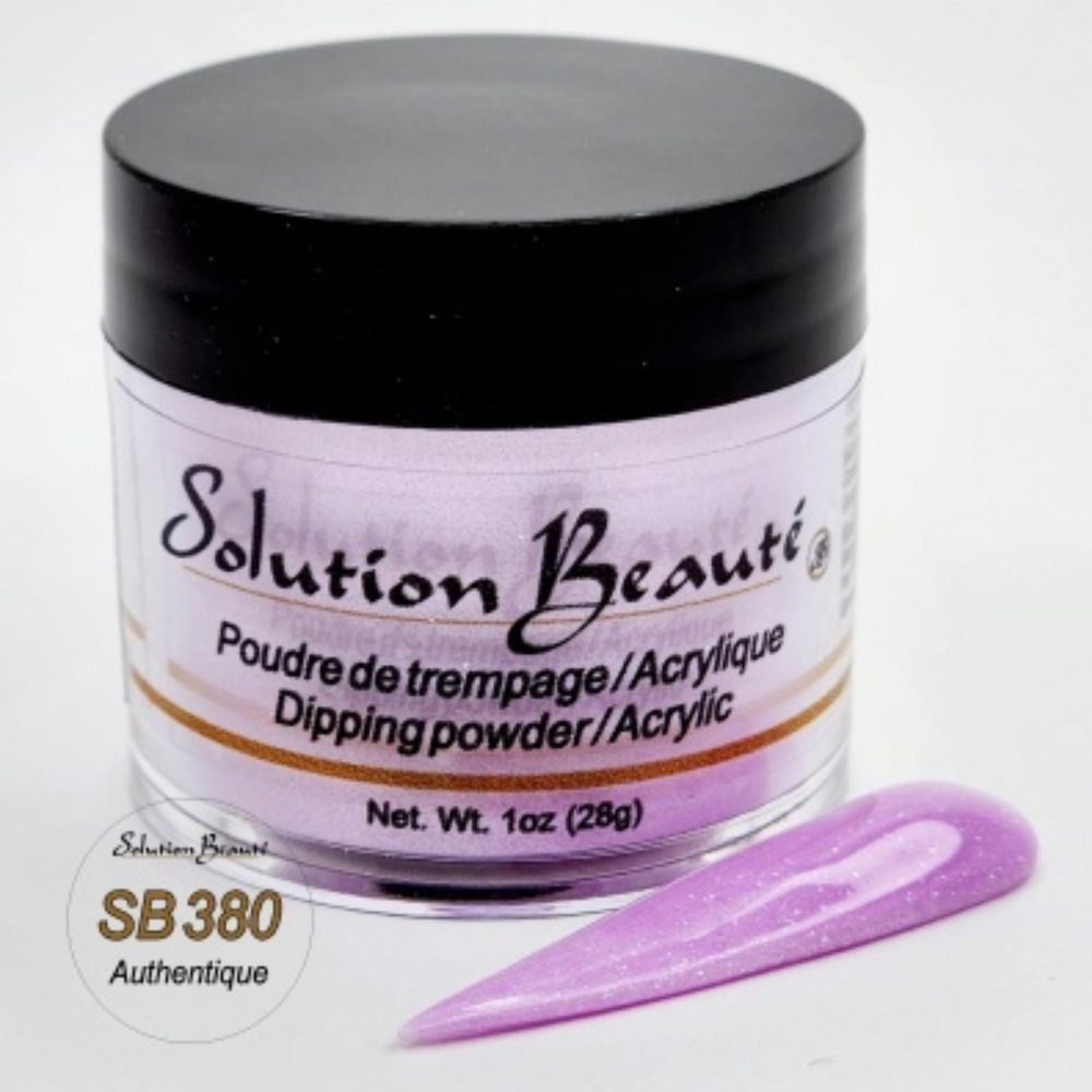 SOLUTION BEAUTÉ_Poudre pour ongles_SB380 - AUTHENTIQUE-1oz_Gisèle produits de beauté