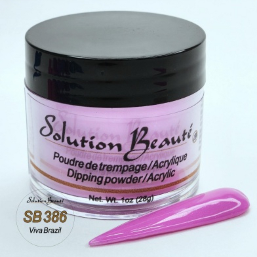 SOLUTION BEAUTÉ_Poudre pour ongles_SB386 - VIVA BRAZIL-1oz_Gisèle produits de beauté