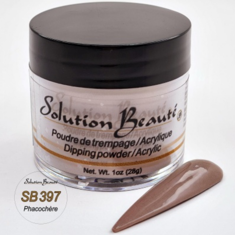 SOLUTION BEAUTÉ_Poudre pour ongles_SB397 - PHACOCHERE-1oz_Gisèle produits de beauté