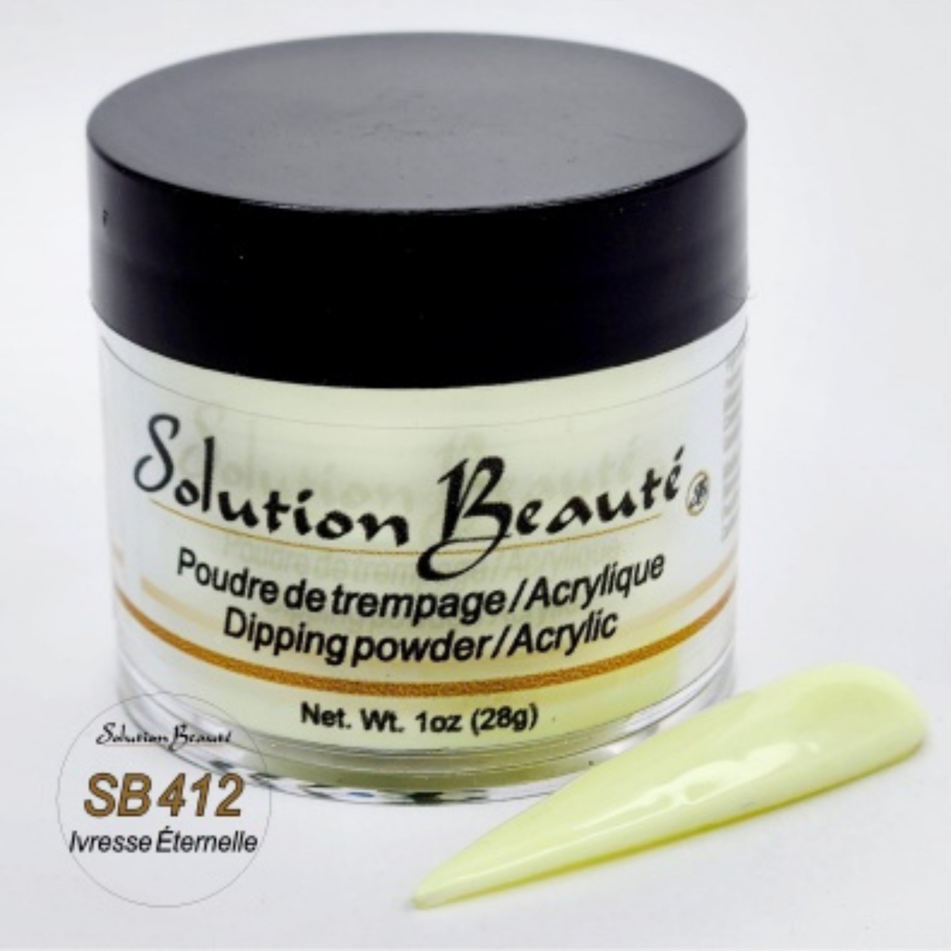SOLUTION BEAUTÉ_Poudre pour ongles_SB412 - IVRESSE ETERNELLE-1oz_Gisèle produits de beauté