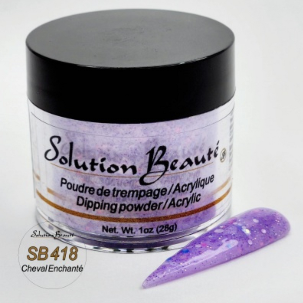 SOLUTION BEAUTÉ_Poudre pour ongles_SB418 - CHEVAL ENCHANTE-1oz_Gisèle produits de beauté