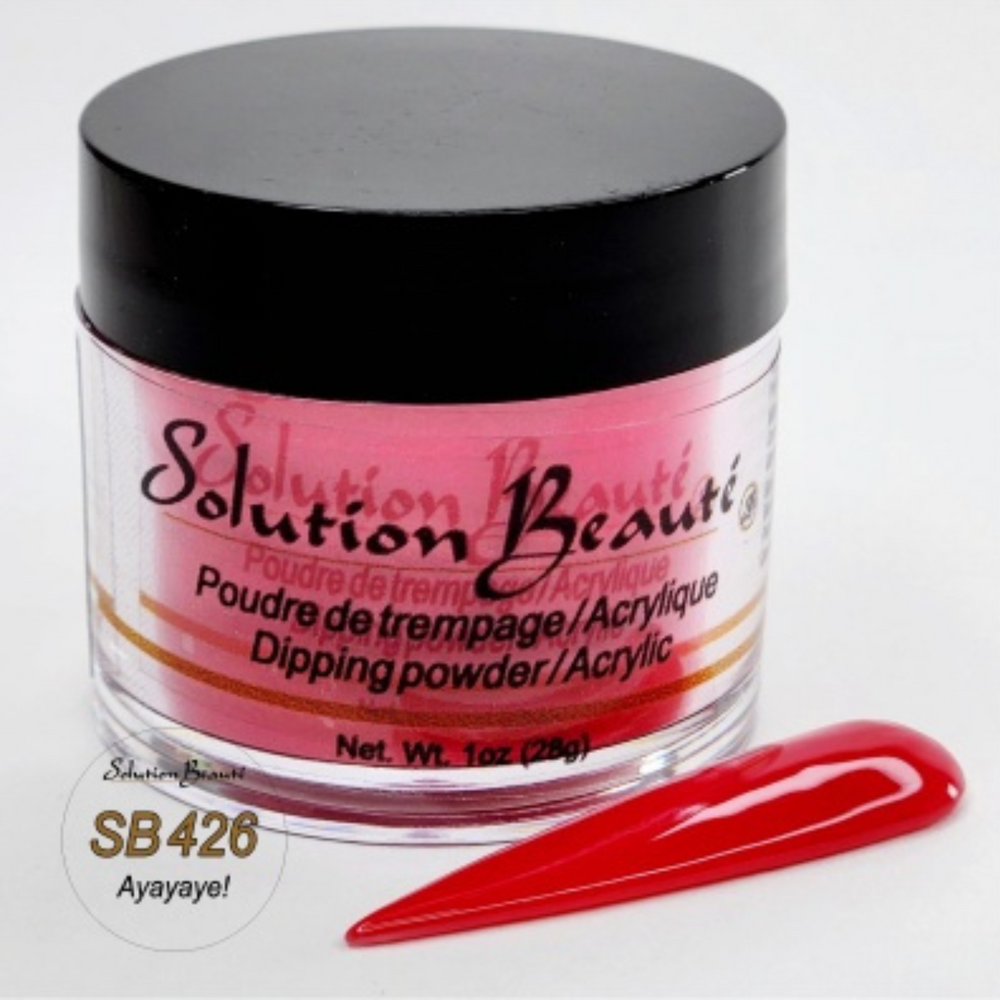 SOLUTION BEAUTÉ_Poudre pour ongles_SB426 - AYAYAYE!-1oz_Gisèle produits de beauté