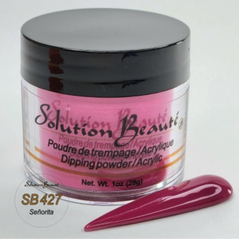 SOLUTION BEAUTÉ_Poudre pour ongles_SB427 - SENORITA-1oz_Gisèle produits de beauté