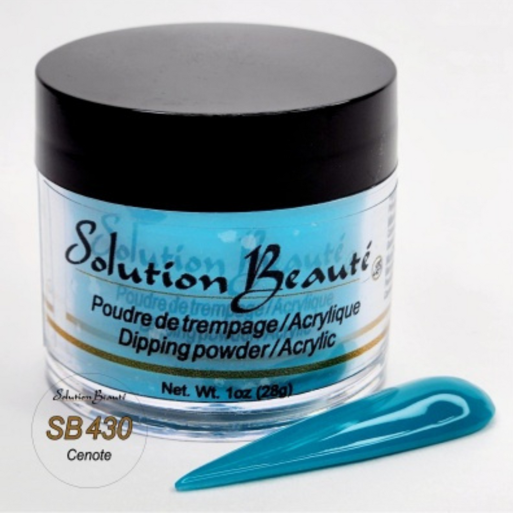 SOLUTION BEAUTÉ_Poudre pour ongles_SB430 - CENOTE-1oz_Gisèle produits de beauté
