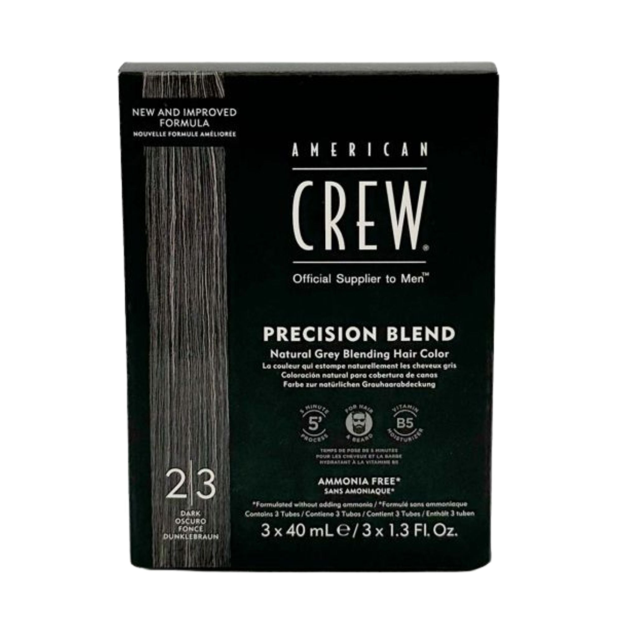 PRECISION BLEND - NATURAL HAIR COLOR BOX OF 3 TUBES