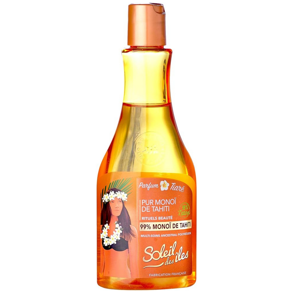 Pur 99% Monoï de Tahiti-Protection solaire||Sun Protection-SOLEIL DES ÎLES-150ml-0FPS-Gisèle produits de beauté