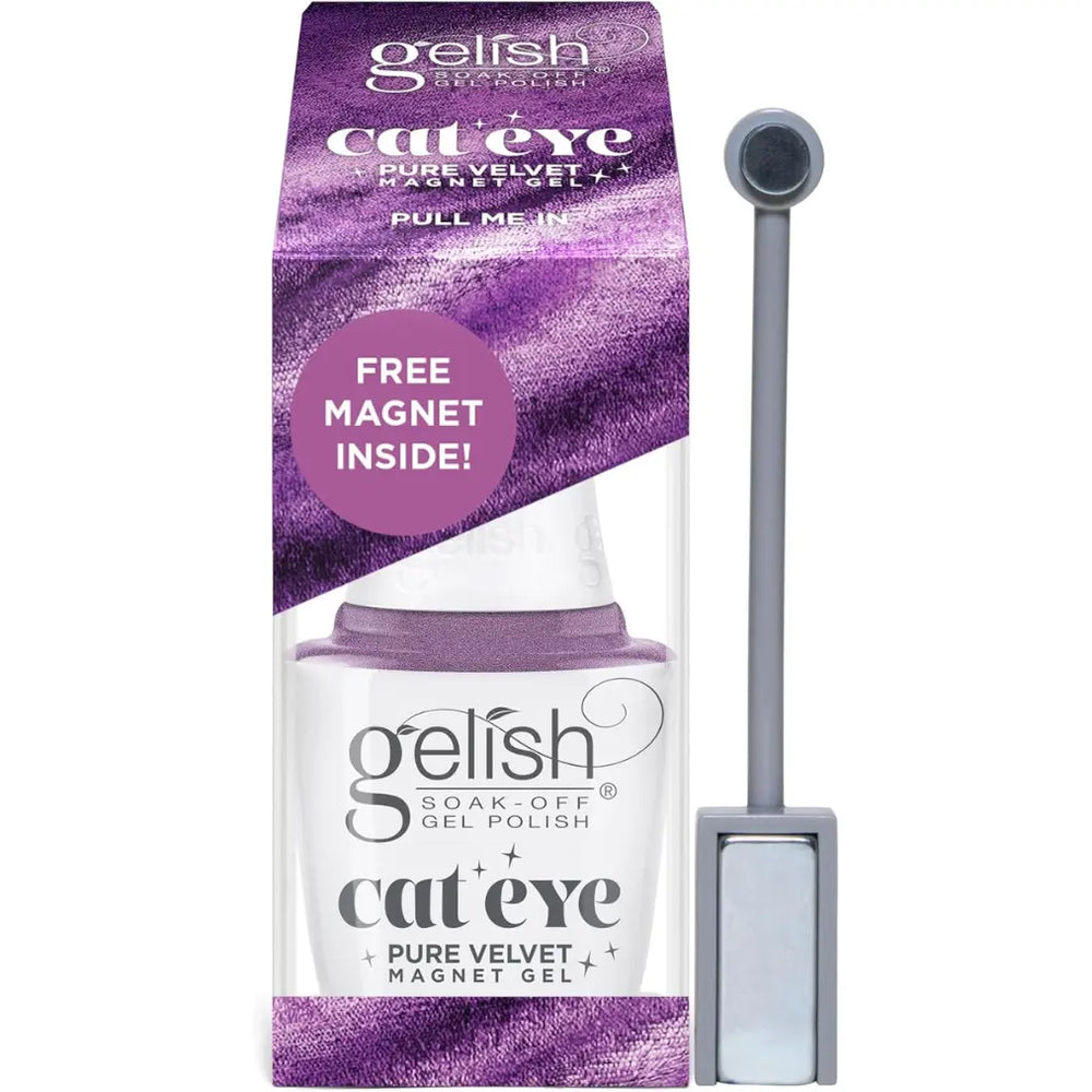 Flacon de vernis gel magnétique Gelish Pure Velvet, effet œil de chat/velours
