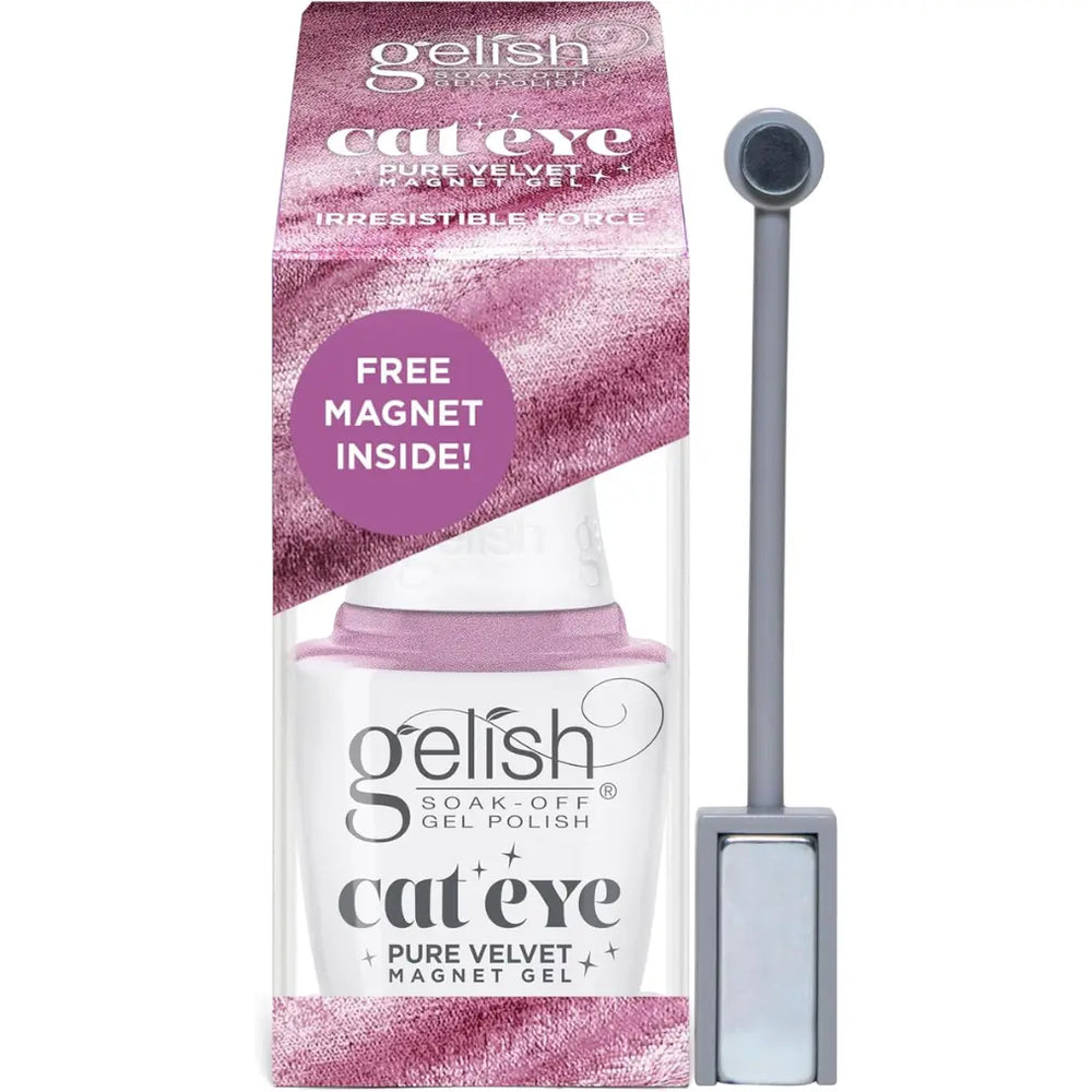 Flacon de vernis gel magnétique Gelish Pure Velvet, effet œil de chat/velours
