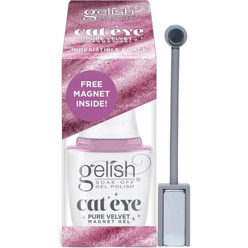 Flacon de vernis gel magnétique Gelish Pure Velvet, effet œil de chat/velours