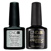 Combo - Shellac vernis U.V Base & top Xpress5-Vernis au gel||Gel Nail Polish-CND SHELLAC-7.3ml-Gisèle produits de beauté