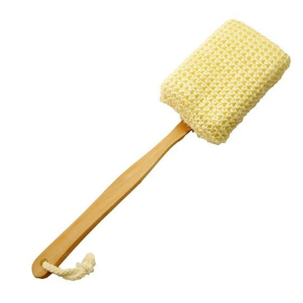 Sisal - Brosse à dos avec manche de bois-Corps||Body-MARTINA COLLECTION-Bois-Gisèle produits de beauté