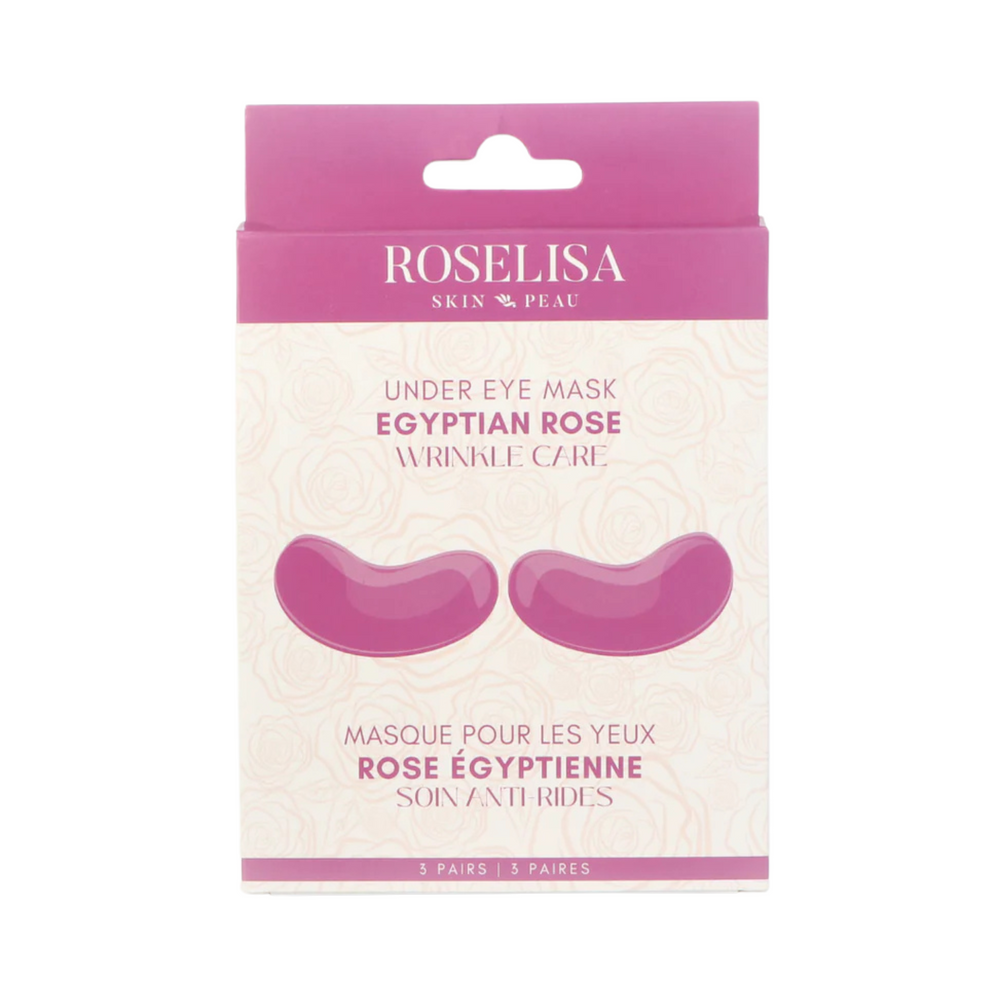 Soins anti rides - Masque yeux Rose Égyptienne 3 PAIRES/ BOITE