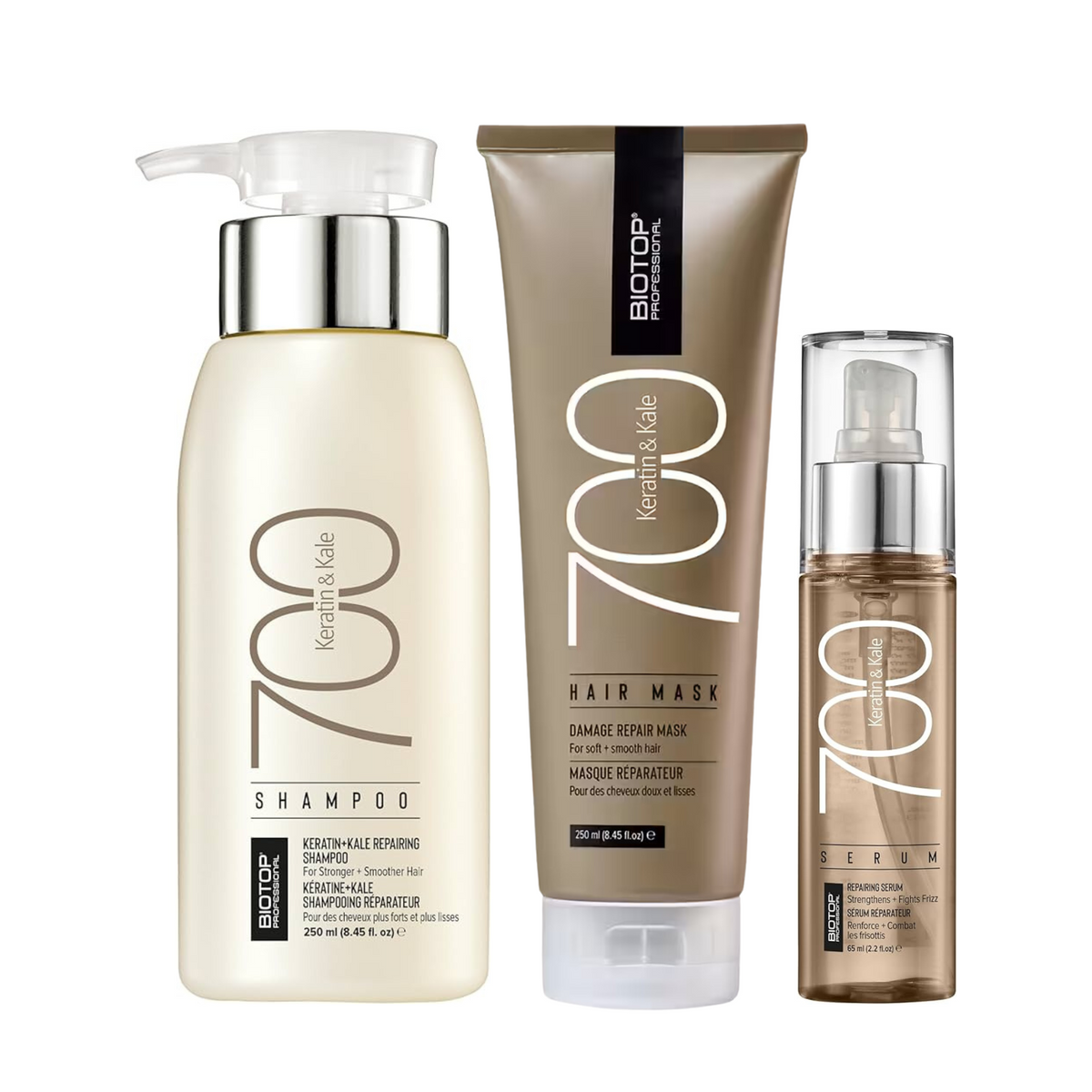 TRIO DES FÊTES - RÉPARATEUR ET LISSANT 700 KÉRATINE