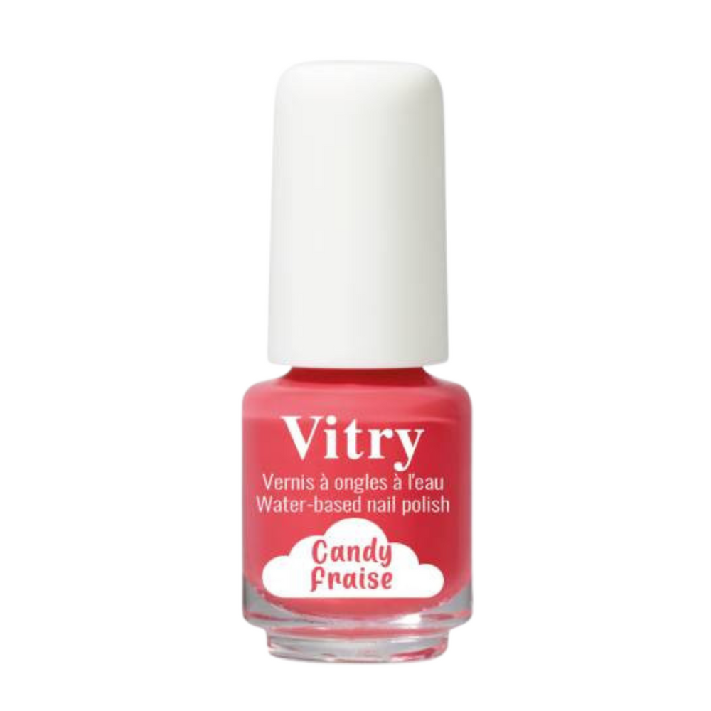 VITRY_Vernis à ongles naturel à base d'eau_Candy fraise-4ml_Gisèle produits de beauté