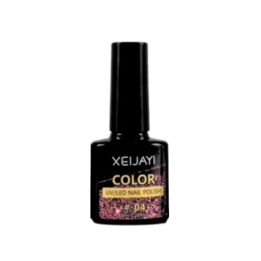 Flacon de vernis gel magnétique pailleté Ongles d'Or, d'une couleur riche
