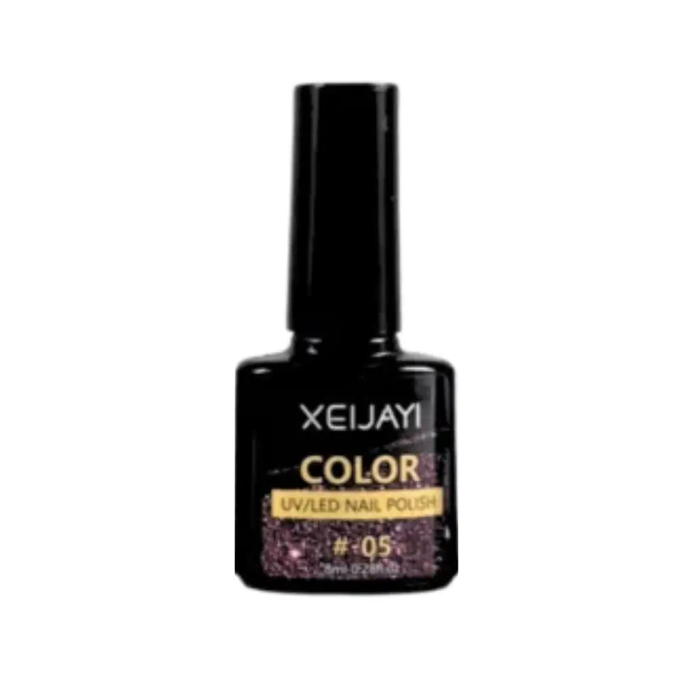 Flacon de vernis gel magnétique pailleté Ongles d'Or, d'une couleur riche